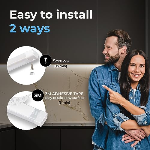 image for EShine Hand Wave Activated Under Cabinet LED Lighting Kit, Dimmable, 1
