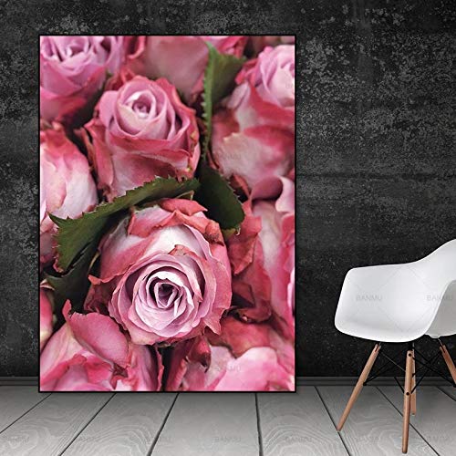 yaoxingfu Sin Marco Arte Lienzo ng Fotos decoración del hogar de la Flor Arte de la Pared Impresiones en Lienzo decoración ng en la Pared póster sin Marco 50x70cm