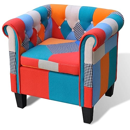 Cinyiqo Sillón, Butaca, Sillon Orejero, Sillon Lactancia, Sillones para Personas Mayores, Butacas De Cine, con diseño de retales de Tejido