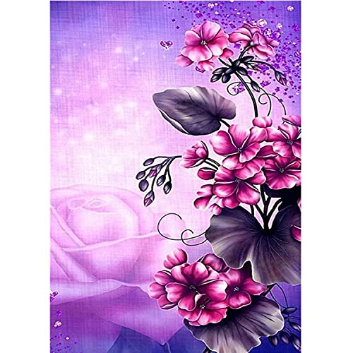 Peinture Diamant 5D Kit Complet Fleurs | Loisir Créatif Relaxant Grand Format 50x100 cm
