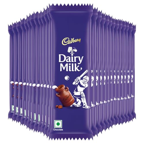 Image of Cadbury Dairy Milk Chocolate Bar, 20.2 g (Pack of 25)