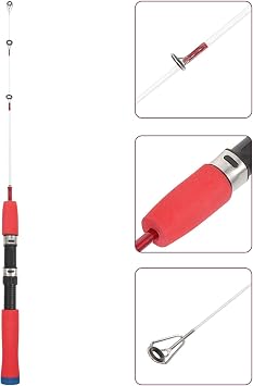 Didiseaon 2 Pcs Portable Fishing Rod 60cm Adjustable Telescopic Fishing Gear for Outdoor Lures and Freshwater Fishing Lightweight and Travel