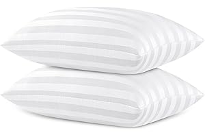 TECHTIC Queen Bed Pillows 2-Pack: Super Soft Down Alternative Pillows for Side...