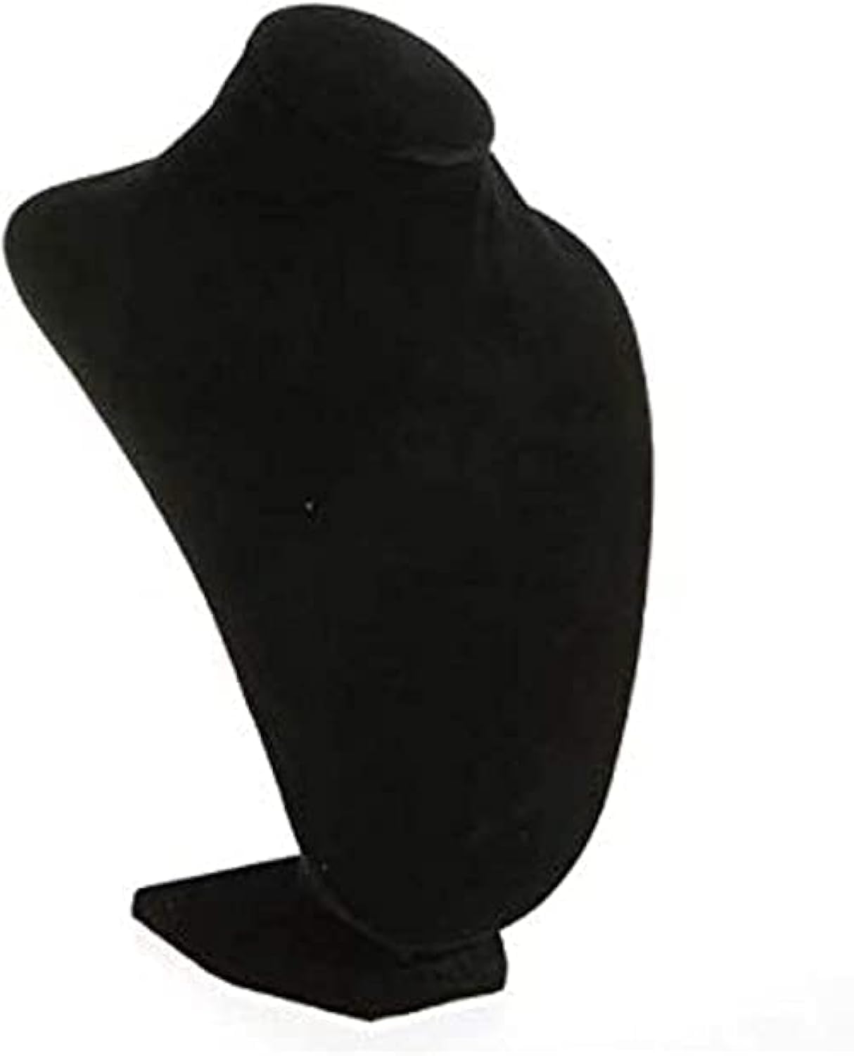 MTZ Makeup Toy Neck Display Model Black Velvet Necklace Jewelry Display Stand Mannequin Pendant Earring Bust Display (Big)