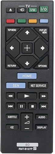 RMT-B127P - Control remoto de repuesto para Sony BDP-S5200 BDP-S1200 BDP-S3200 BDP-S4200 BDP-S7200 BDP-S6200 BDPS5200 BDPS1200 BDPS3200 B4200