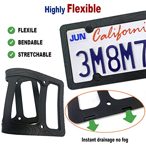 Image of Topography Silicone License Plate Frames, 2 Pack