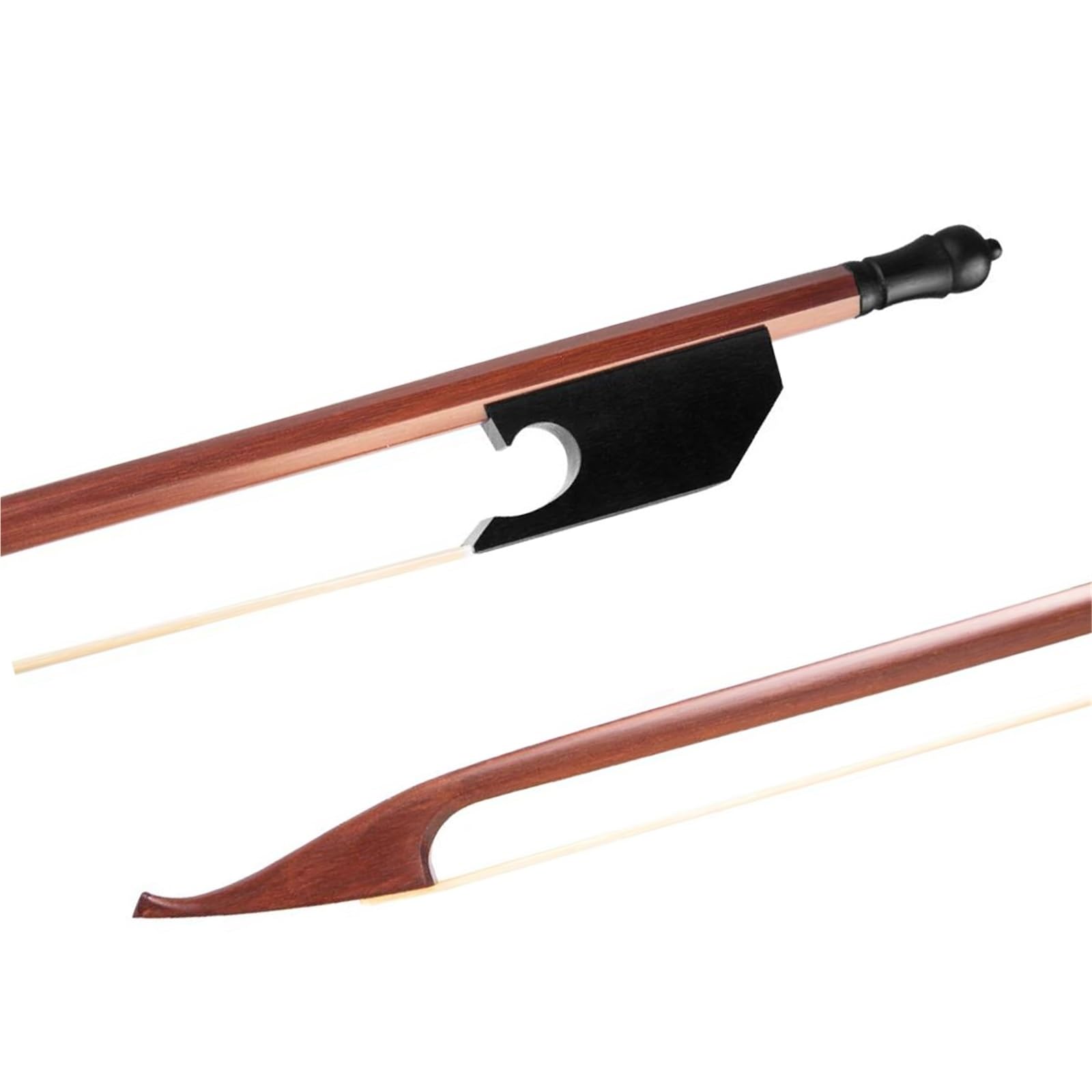 Musikliebhaber Geigenbogen Professionelle 4/4 Violine Aus Brasilholz/Karbonfaser Weiß Schwarzes Rosshaar Schnelle Ansprache Leicht Langlebig(Type 7)