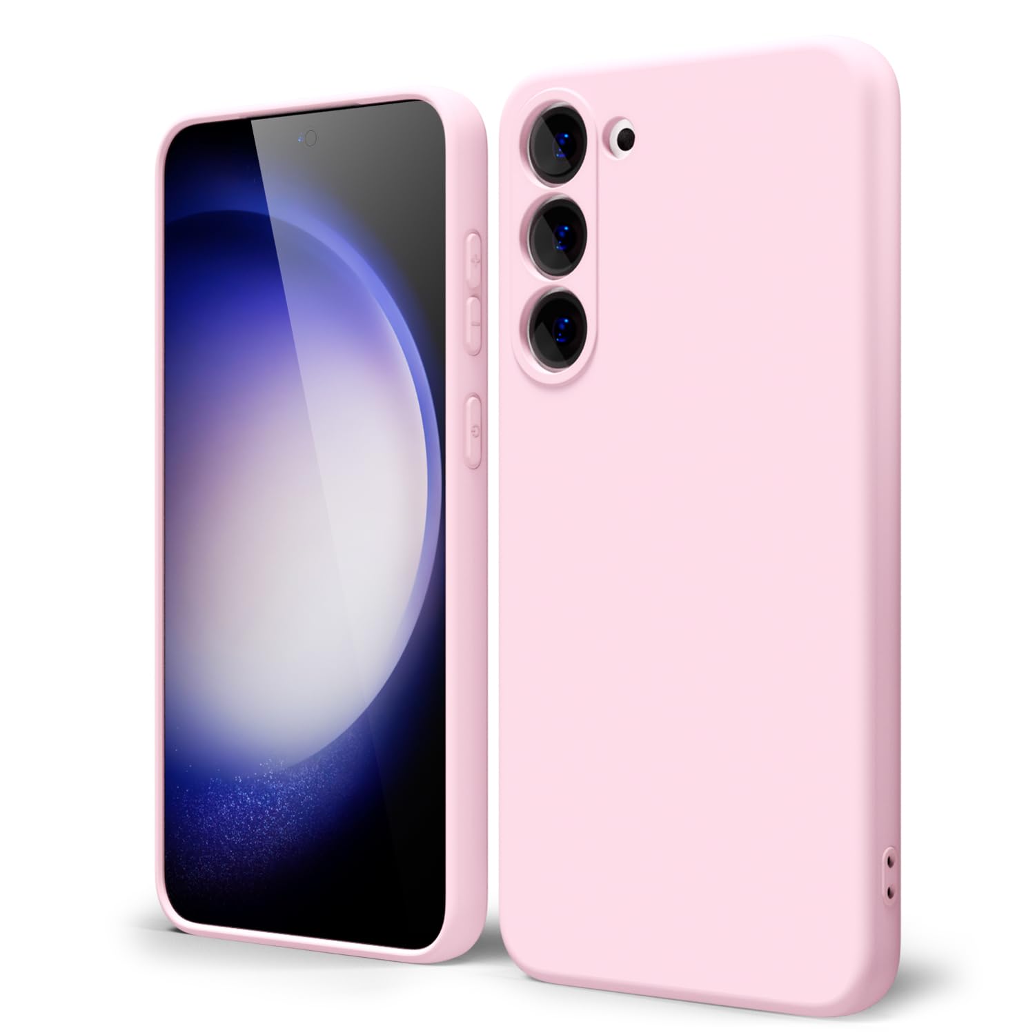 oakxco for Samsung Galaxy S24 Ultra Phone Case Liquid Silicone, Neon Bright Solid Color, Thin Slim Soft Rubber Gel Matte TPU Plain Simple Cover for Women Girl Cute, Hot Pink Fuchsia — view 164