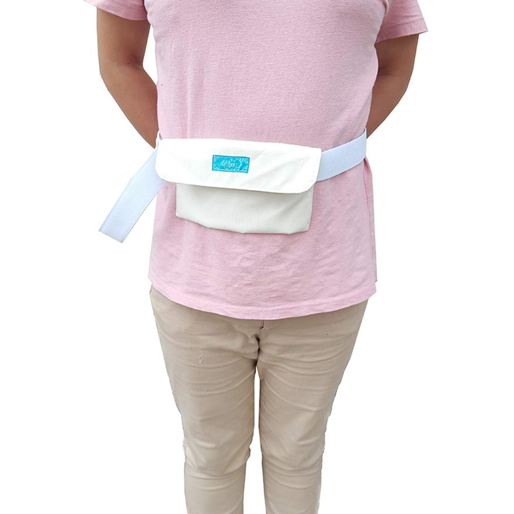 G Tube Holder - Patient Drainage Belt with Pocket - Abdominal Dialysis Protector Fixation Waistband - Truss Belt for Abdominal Tube Storage