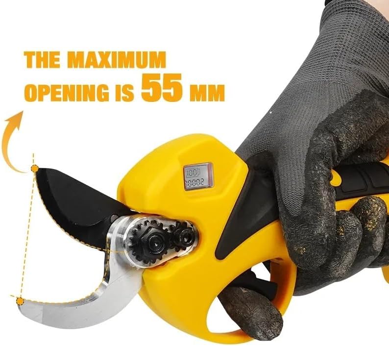 32MM Brushless Electric Scissors 550W Cordless Electric Scissors Garden Pruner Led Display Power Tool For 20V Battery Pin