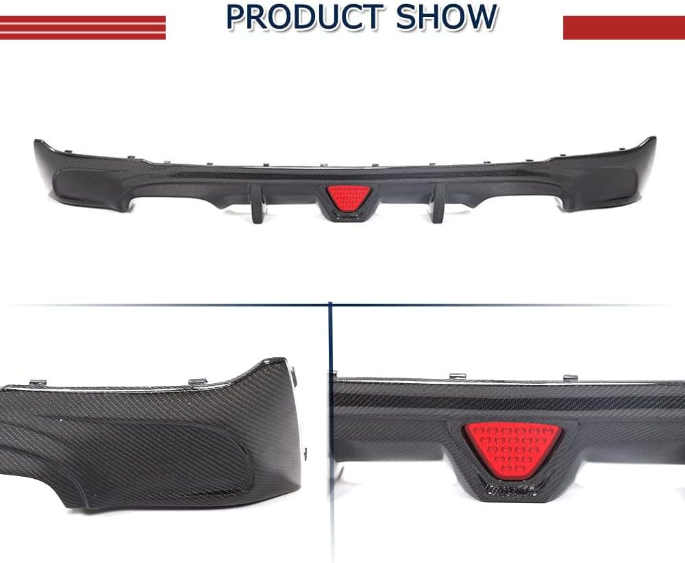 Carbon Fiber Rear Bumper Lip Diffuser Fit for BMW 2 Series F22 F23 2014-2021 High Tensile Strength Lightweight Upgrade Exterior Styling for M235i M240i Coupe Convertible