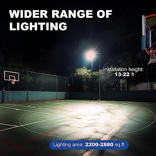6500W Solar Street Lights Outdoor - 6500K Solar Parking Lot Lights Commercial Dusk to Dawn, Heavy Duty Split Type LED Solar Street Light Remote Control, Street Lights Solar Powered for Yard (2Pack)