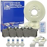 Original ATE Bremsscheiben hinten + ATE Bremsbeläge Bremsklötze Bremsenset Bremsenkit Komplettset Hinterachse