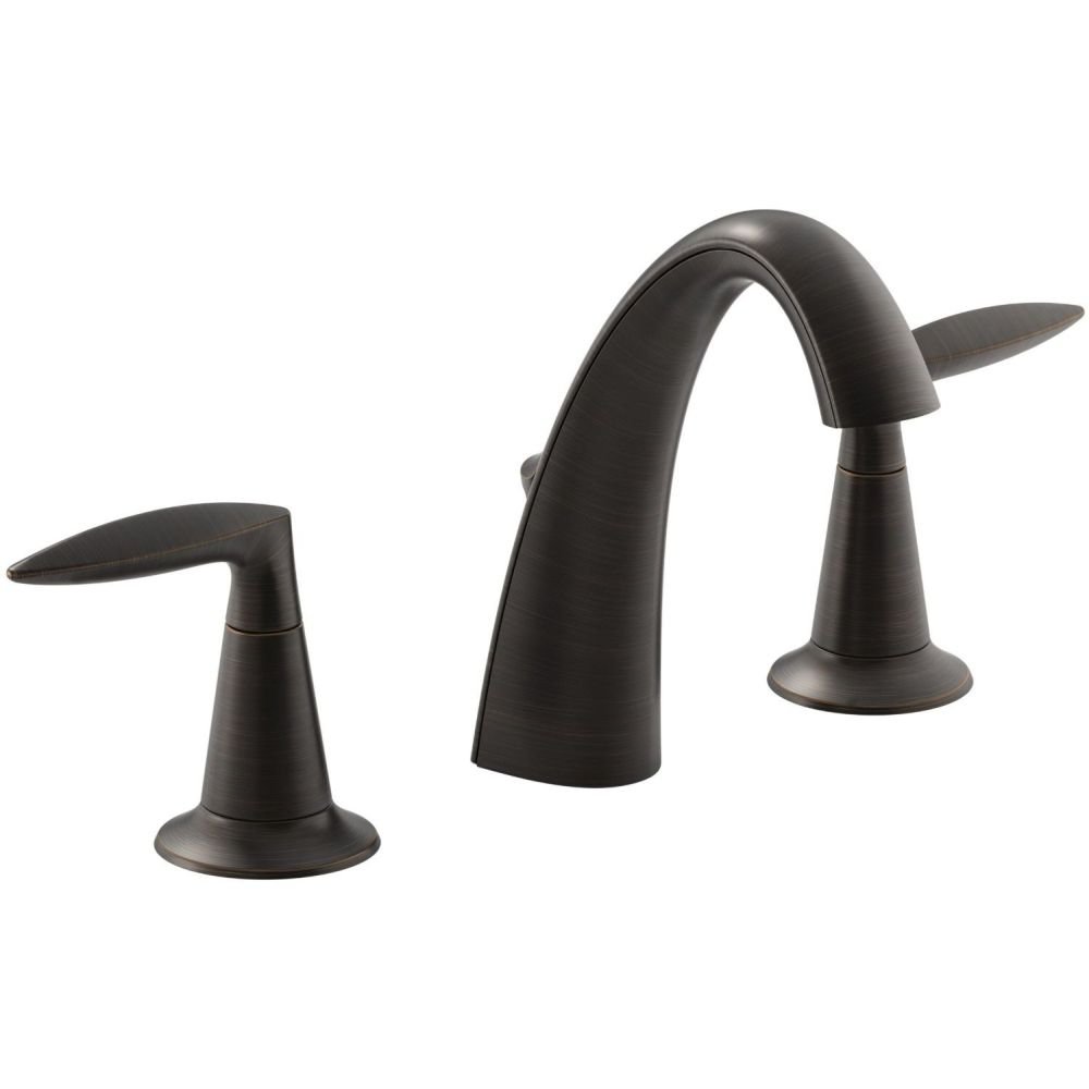 KOHLERAlteo K-45102-4-2BZ 2-Handle Widespread Bathroom Faucet with Metal Drain Assembly in Oil-Rubbed Bronze