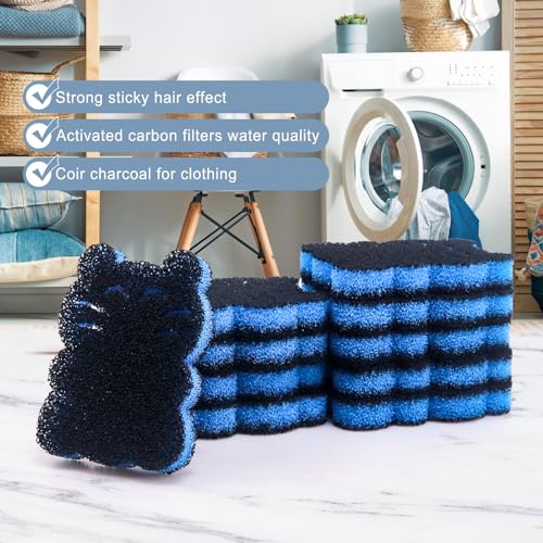 Image of Pet Hair Remover for Laundry, 10 PCS Dog Hair Remover for Laundry, Hair Remover for Laundry Reusable, Clothes Anti-Winding Adsorption, Dog and Cat Hair Remover (Kitten Shaped)