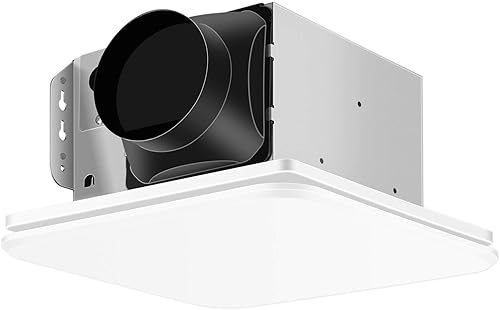 Extractor de baño de 110 CFM con diseño de rejilla oculta, sistema de ventilador de techo silencioso Urtra 1.0 Sones - Extractor de baño doméstico