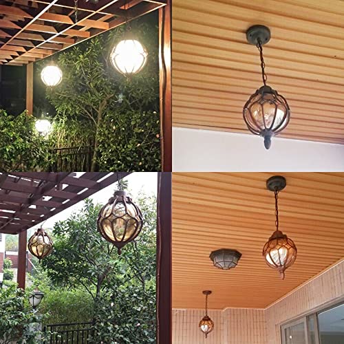 Candelabros de techo E27 para balcones vintage y terrazas de villas 5