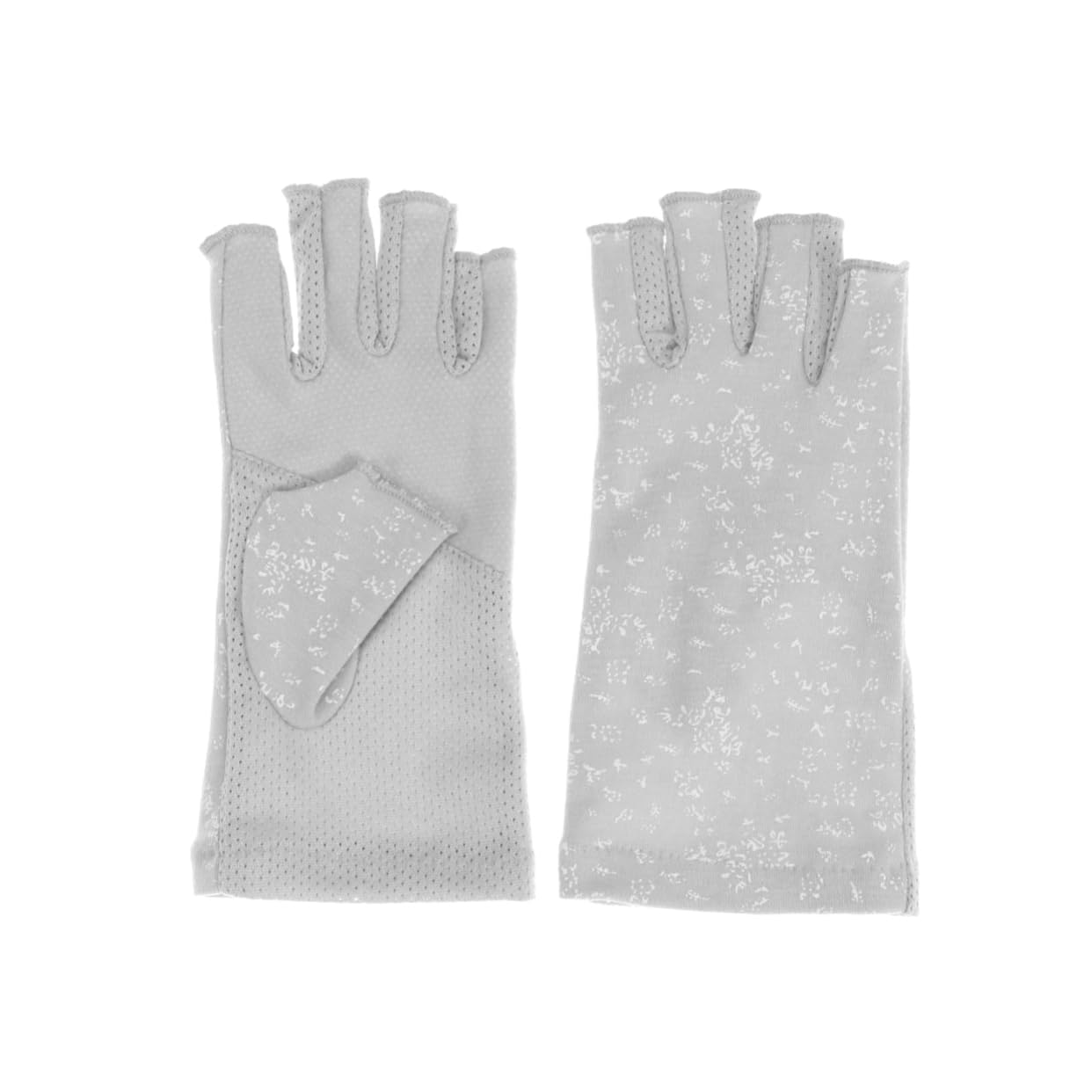 Beavorty Half Finger Gloves for Women Skid Resistance Riding Protective Gloves Gray for Driving and Outdoor Use Comfortable Material for Skin Touch