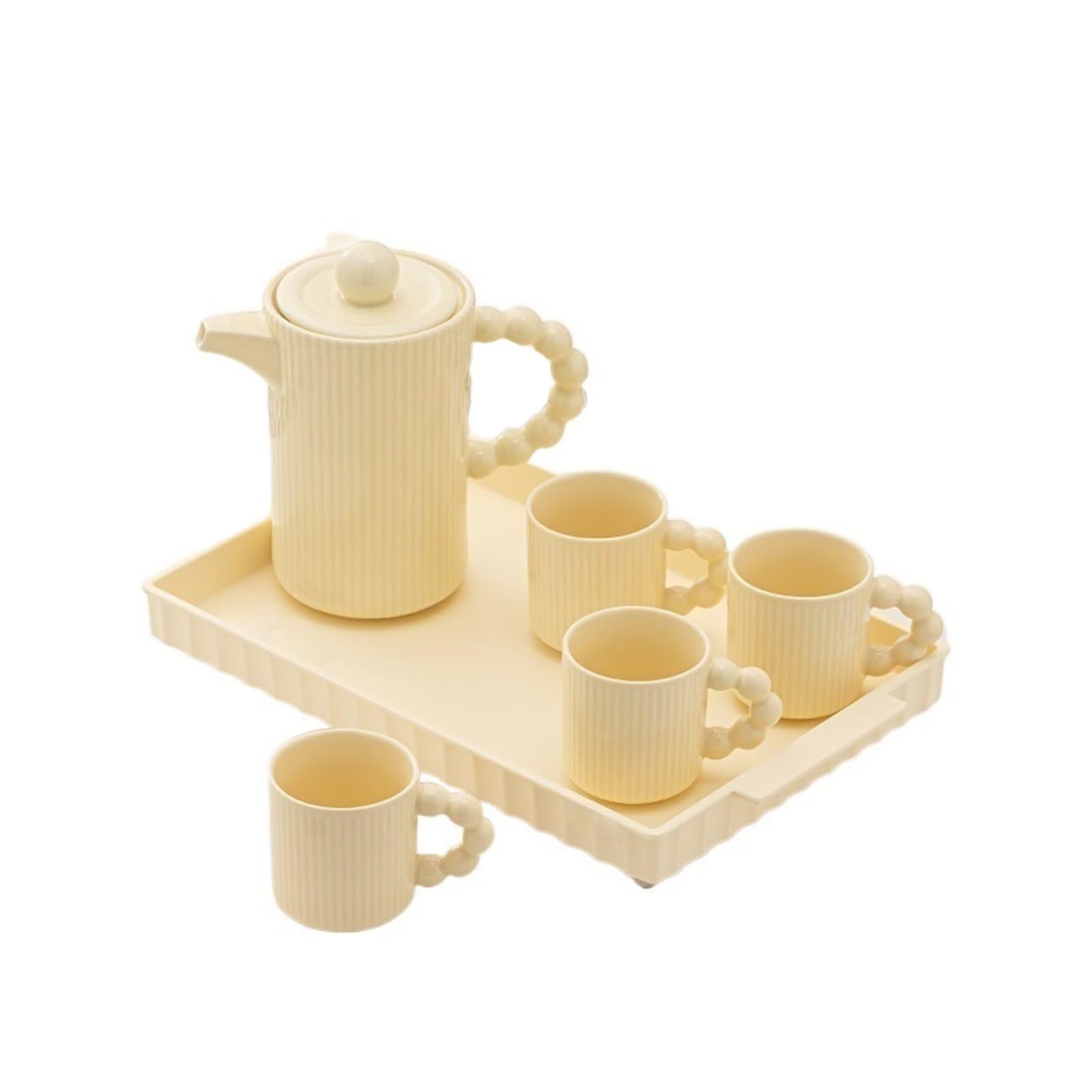 Carafe Eau Crème Feng Shui tasse ménage ensemble tasse pendaison de crémaillère thé ensemble salon hospitalité thé bouilloire céramique Pichet à Thé Glacé(A)