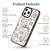 Rosarnnah Compatible for iPhone 13 Pro Max Case Cute Aesthetic - Durable Shockproof 6.6 ft Drop Impact Phone Case Cover with Funny Fashion Lovely Flower 6.7
