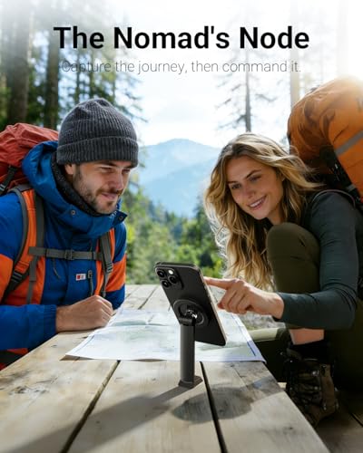 Image of VIMOSE 66 inch Magnetic Phone Tripod, Tripod for iPhone with Remote & Strong Magnetic Holder for Magsafe, Stable Cell Phone Tripod for Video Recording