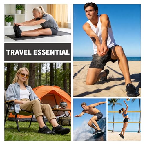 Image of LIZRHA Water Shoes for Men and Women Quick Dry Aqua Swim Barefoot Shoes for Outdoor Fishing Beach Pool Boat Surfing Walking Water Park and Yoqa Activities