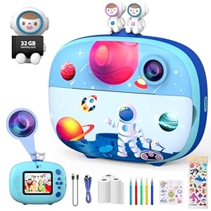 Chakeyake Kinder Digitalkamera mit Sofortbildfunktion
