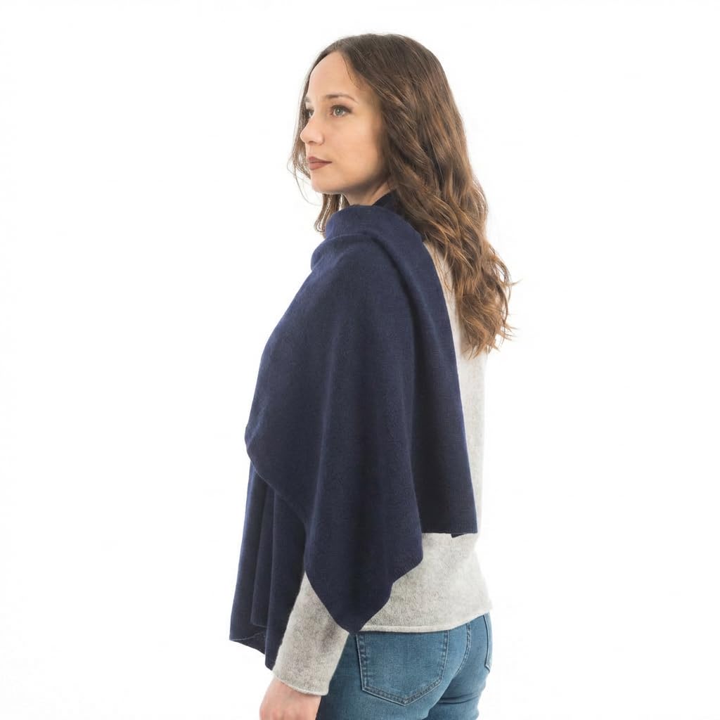 Dalle Piane Cashmere Elegancki Kobiety Wool Blend Stole