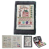 Kit D'apprentissage Broderie Pour Débutants - Livre De Points + Outils + Fils, Portable
