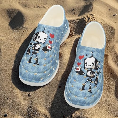 Kids Water Shoes for Boys Girls Cartoon Animal Garden Sandals, Slip-on Breathable Quick Dry Soft Flexible3