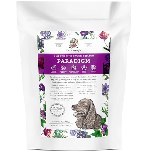 Dr. Harvey's Paradigm Green Superfood Dog Food, Human Grade Dehydrated Grain Free Base Mix for Dogs,...
