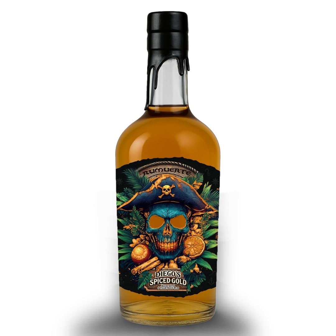Diegos Spiced Gold - Reifung in Spanien - Orangen, Orangenblütenhonig, Karamell, Vanille, Zimt - Rumuerte 700 ml 40%