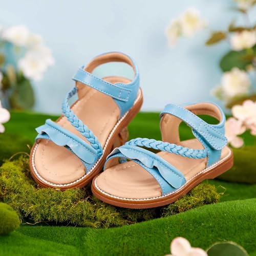 Image of GINFIVE Toddler Girls Sandals Little Girls Kids Summer Shoes Toddler Sandals