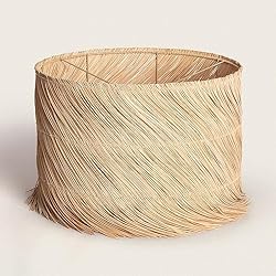 Amazon Lamparas Fibras Naturales LEDKIA LIGHTING Pantalla Lámpara Colgante Ratán Tongio 350xØ480 mm Natural Fibras Naturales Decoración Salón, Habitación, Dormitorio