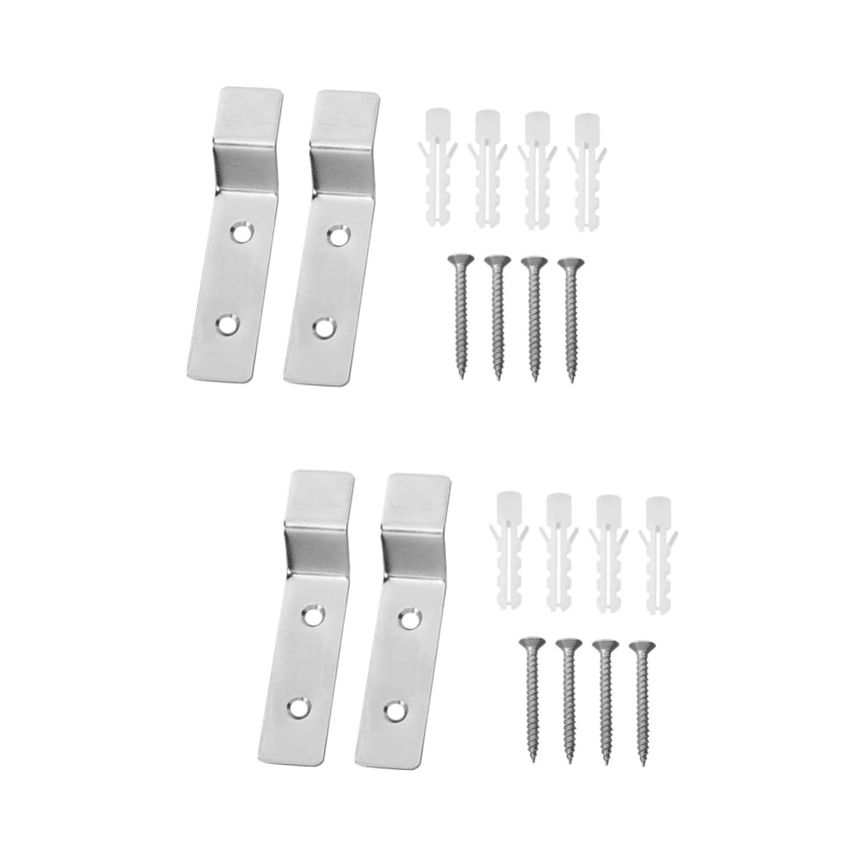 HOOTNEE 4 Sets Toilet Wall Hook Toilet Bucket Wall Mounted Urinal Support Toilet Hinge Bolt Universal Urinal Bracket Urinal Wall Hook Toilet Urinal Bracket Toilet Screws Stainless Steel