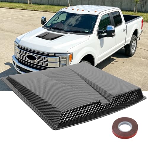 Image of Hood Vents for Cars,Universal Hood Scoop,Universal Engine Hood Air Vent for Trucks,Suit for Dodge Ram 1500 2500 3500Chevy Silverado, F-150, F-250, F-350