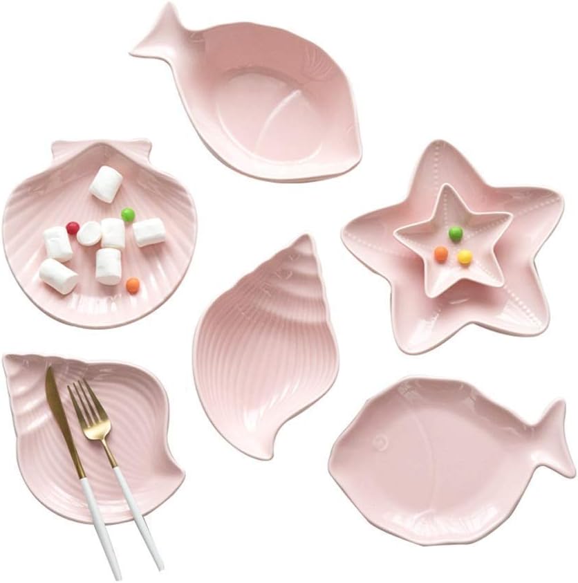 Daily Accessories Japanese Cute Irregular Cutlery Set Creative Marine Series Cutlery Western Pasta Steak Fruit Salad Breakfast Kitchen Children Suitable for Microwave Dishwasher 5 Styles image 5