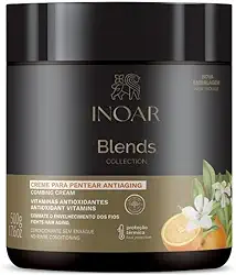 Inoar, Blends Creme para Pentear Hidratação e Brilho com Óleos de Coco, Abacate e Argan - 500g