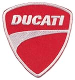 PATCHMANIA Ducati Corse Logo 7,6 CM Thermocollant Autocollant de Patch Broderies Écusson Brodé Patch