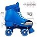 Crazy Skates Soda Pop Adjustable Roller Skates for Girls and Boys - Adjusts to fit 4 Shoe Sizes - Blue Blast (Size: Medium | 3-6)