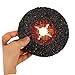 Cabilock 4pcs Industrial Grinding Discs Steel Paper Sanding Discs Angle Grinder Attachment Backing Pad