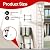 SEEKNEW Telescoping Ladder, 16.5 FT Aluminum Extension Ladder, 330 lbs Capacity with Triangular Stabilizers, Portable Collapsible Ladder for Roof, Home and RV; Silver