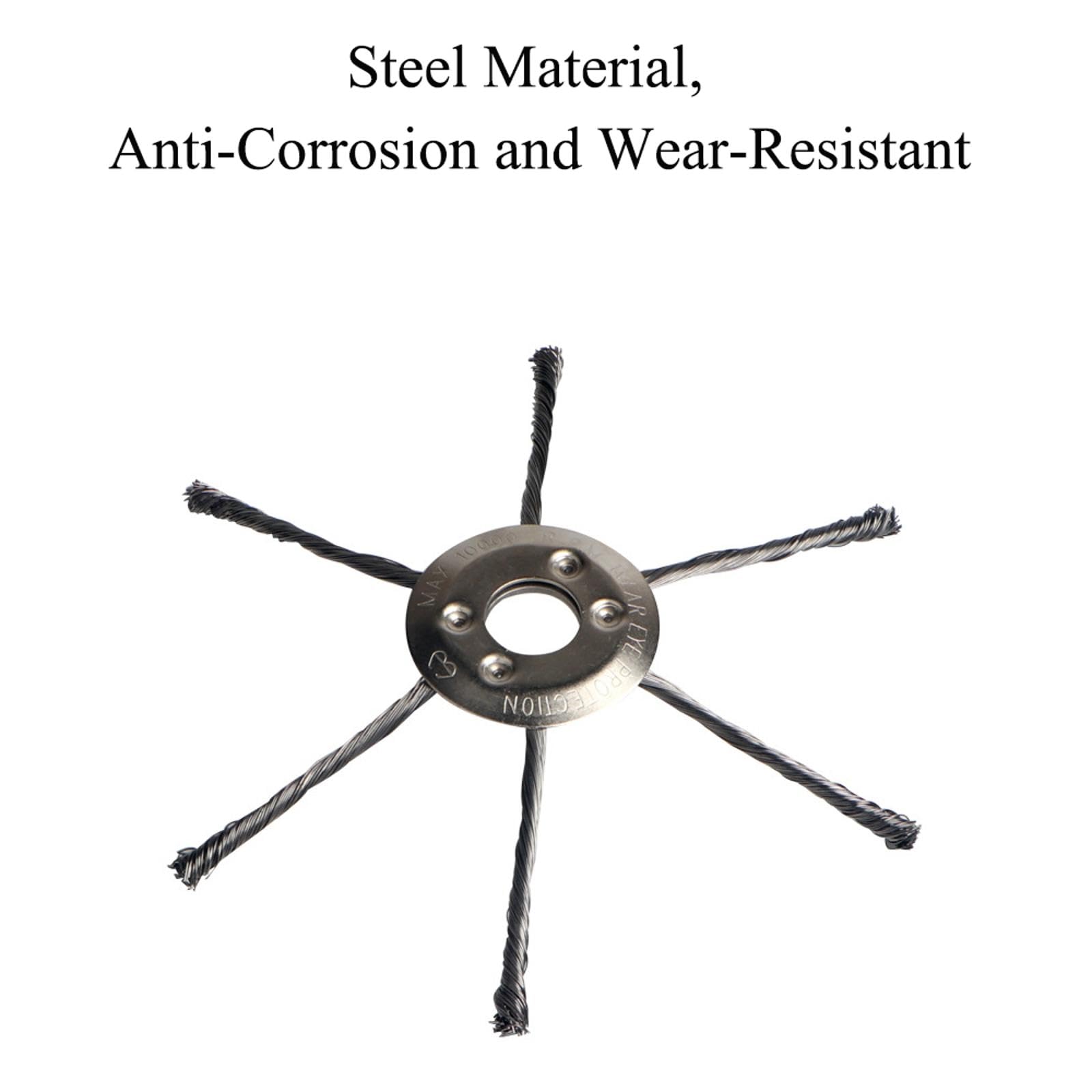 Testa Spazzola Filo Acciaio Testa Per Tagliaerba A Spazzola In - Foto 5