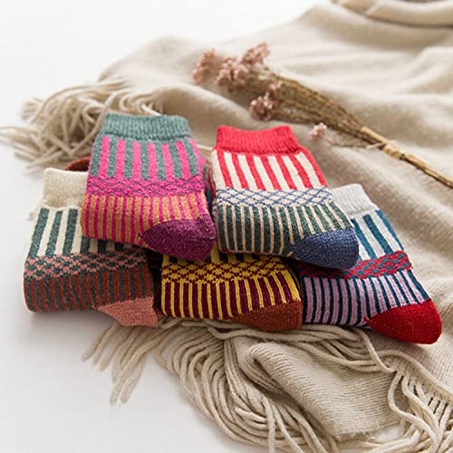 Image of Womens Wool Knit Winter Socks