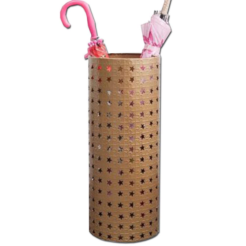 Paragüero de metal con soporte de pie y base estable para bastones blanco 7