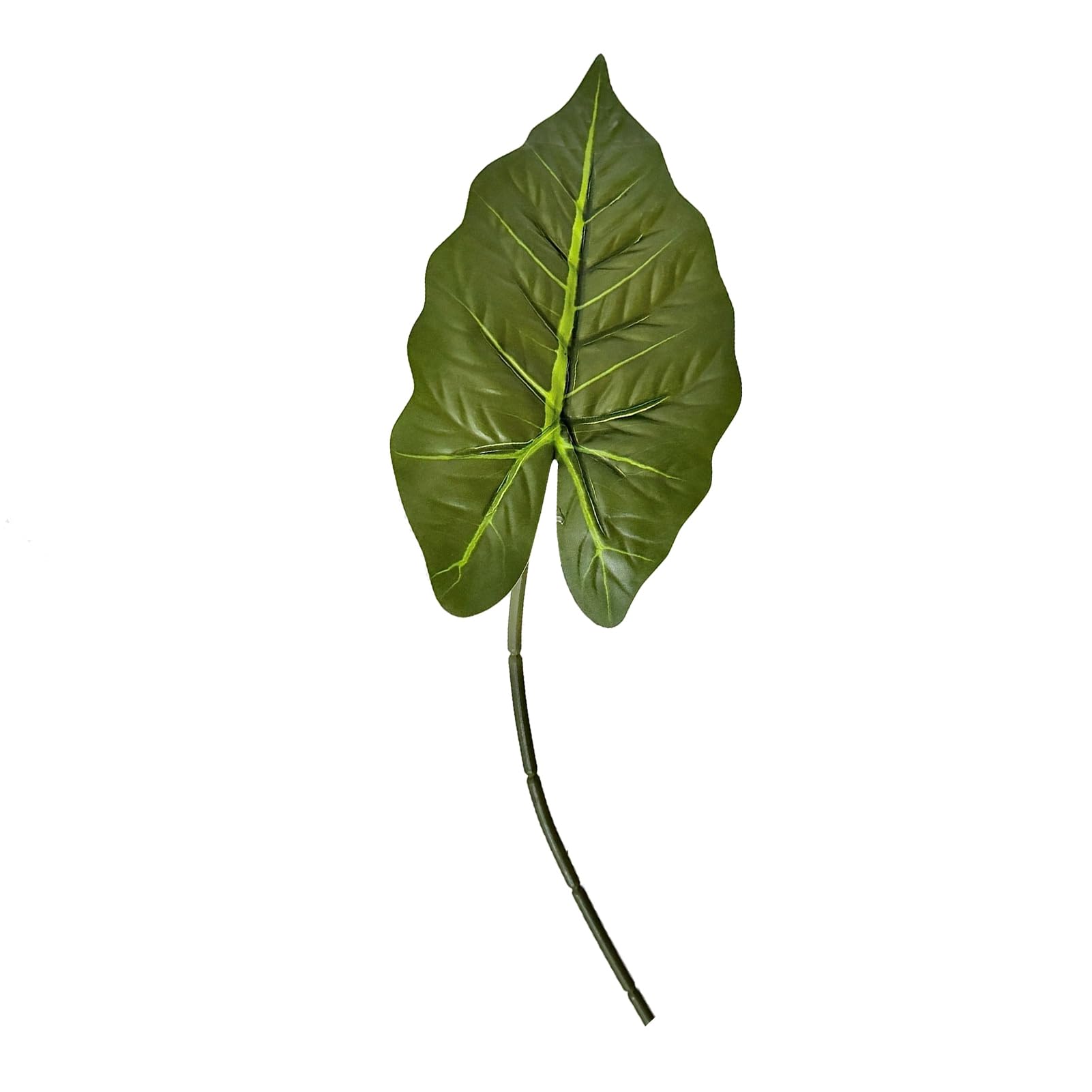 Artificial Alocasia Leaf, Faux Silk 68cm Tropical Fake Leaf Stem Realistic Texture Flexible Decorative Artificial Greenery For DIY Crafts Wedding Centrepiece Home Vase Flower Arrangement Decor C