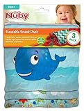 NUBY Reusable Snack Bag, Ocean Friends