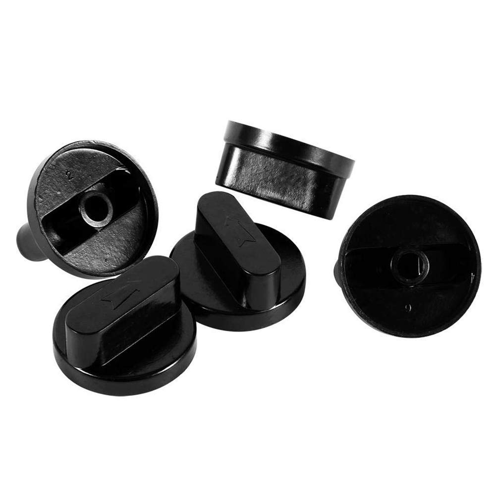 Easy Install Smooth Wear Resistant Universal Home Use Stove Knob Replacement Part Gas Cooker Rotary Switch Oven Control - 5 Pieces Pack.