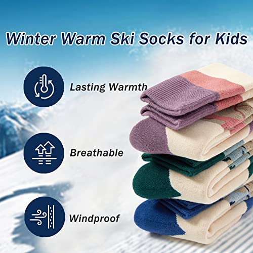 Chaussettes de ski garçons lot de 3 paires thermiques et chaudes - 3