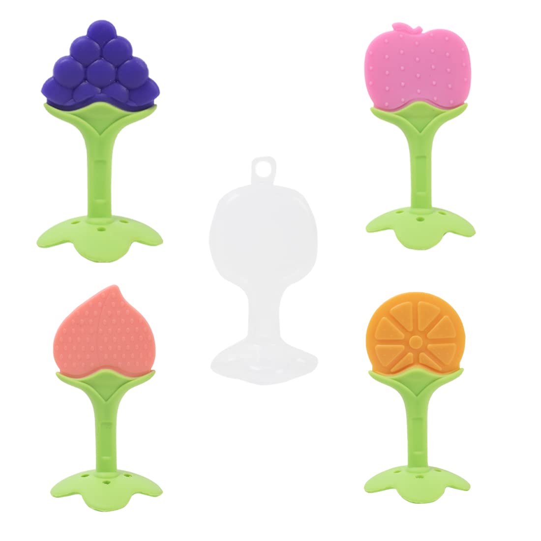 Mumas Love Teething Silicone Bpa Free Natural Organic Freezer Safe Teethers for Newborn Infant, Soft & Textured - Babies Shower Gift (Pack of 4) (B0BKVX8BRH) Amazon Price History, Amazon Price Tracker